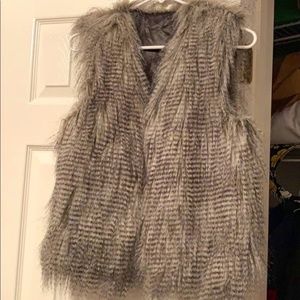 Faux fur vest